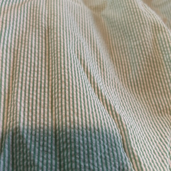 Green Seersucker Shirt - Picture 2 of 3